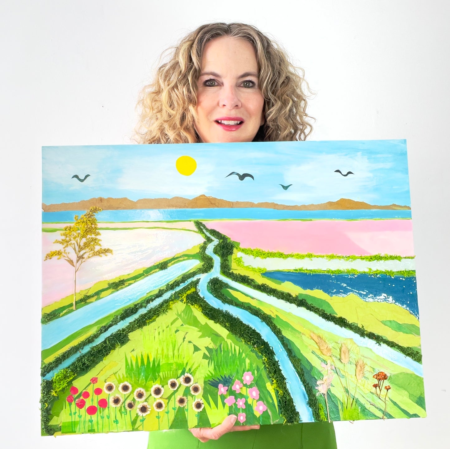 Original Artwork- Salt Ponds of the San Francisco Bay Area