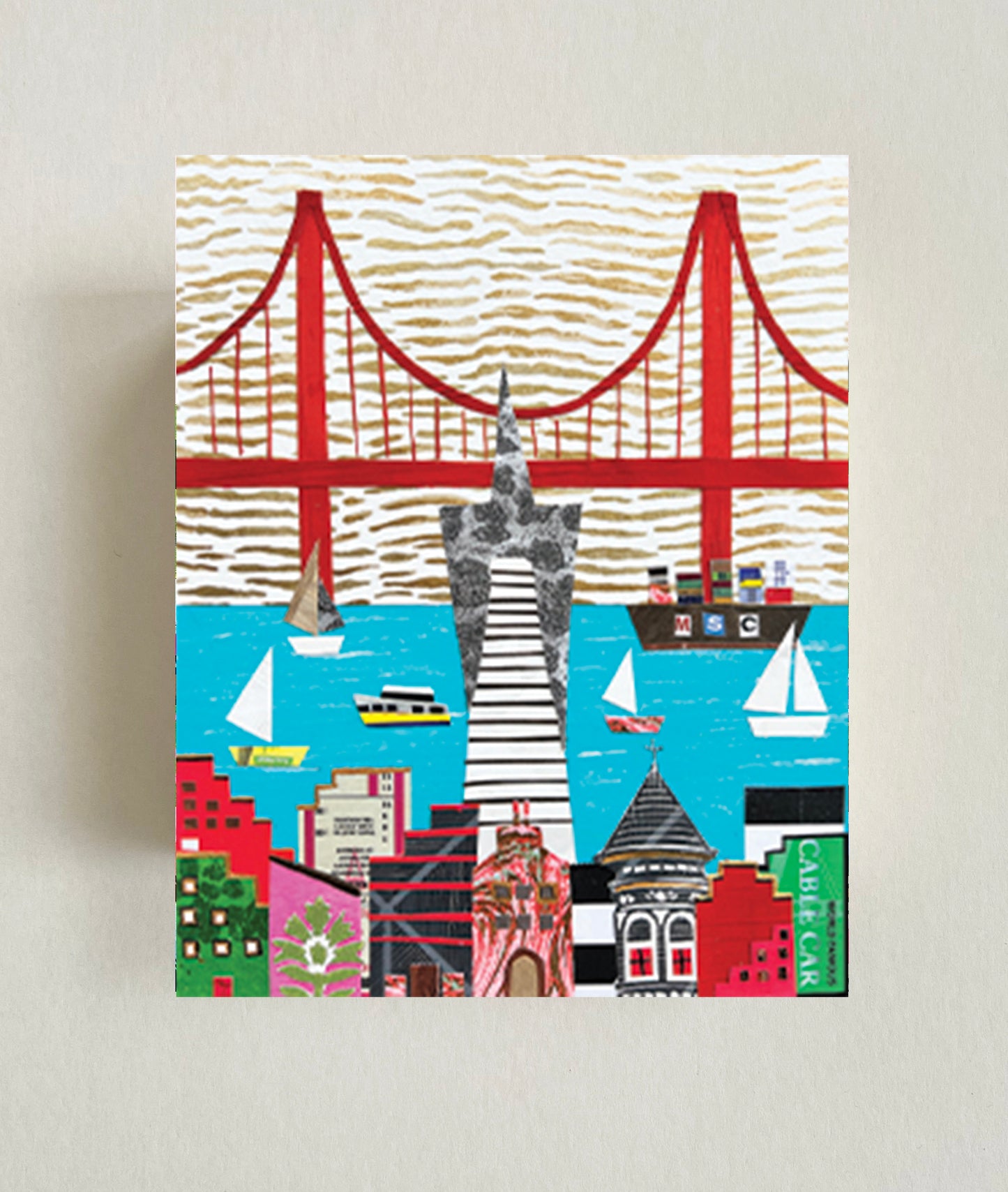 Golden Gate – Wood Block or Art Print