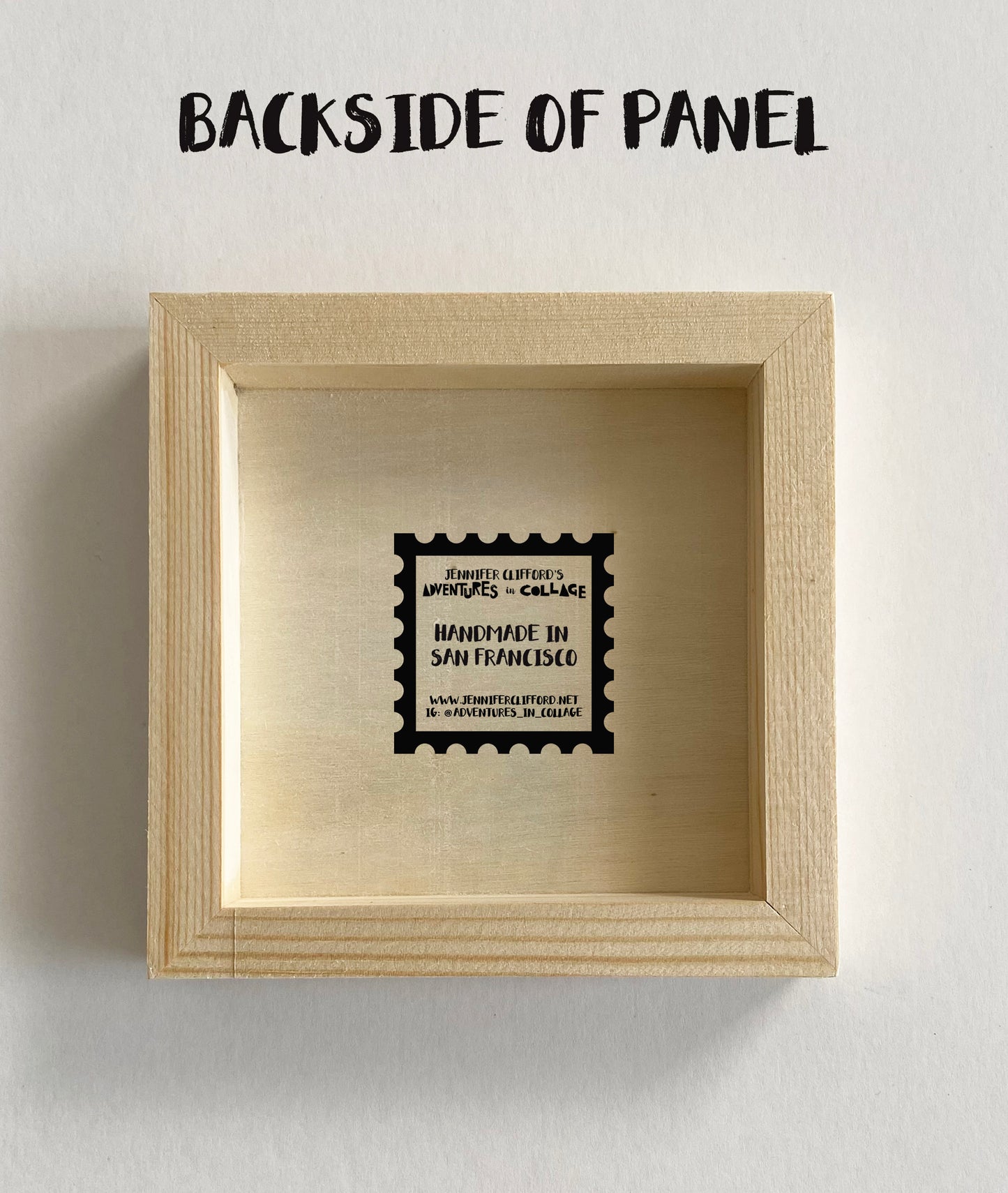 Noe Valley Postage Stamp Wood Block