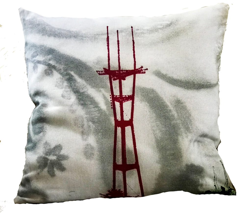 Sutro Tower Pillow Cover