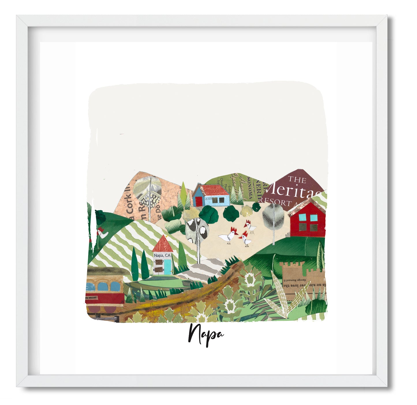 Napa Collage Art Print