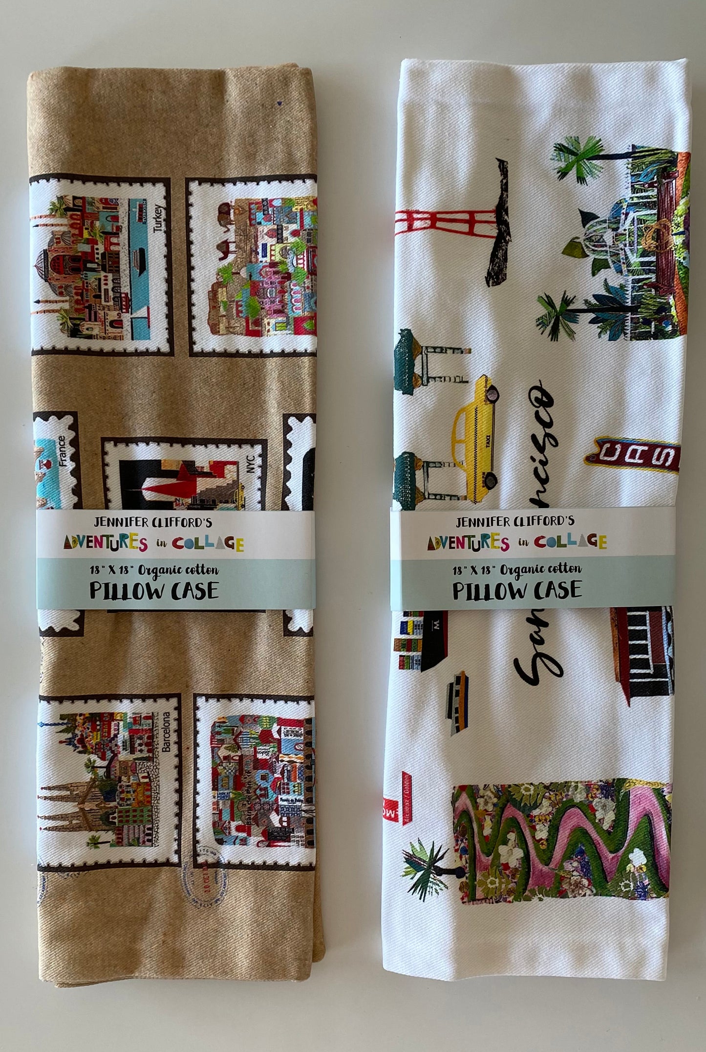 Greetings from California Stamp Pillow Case