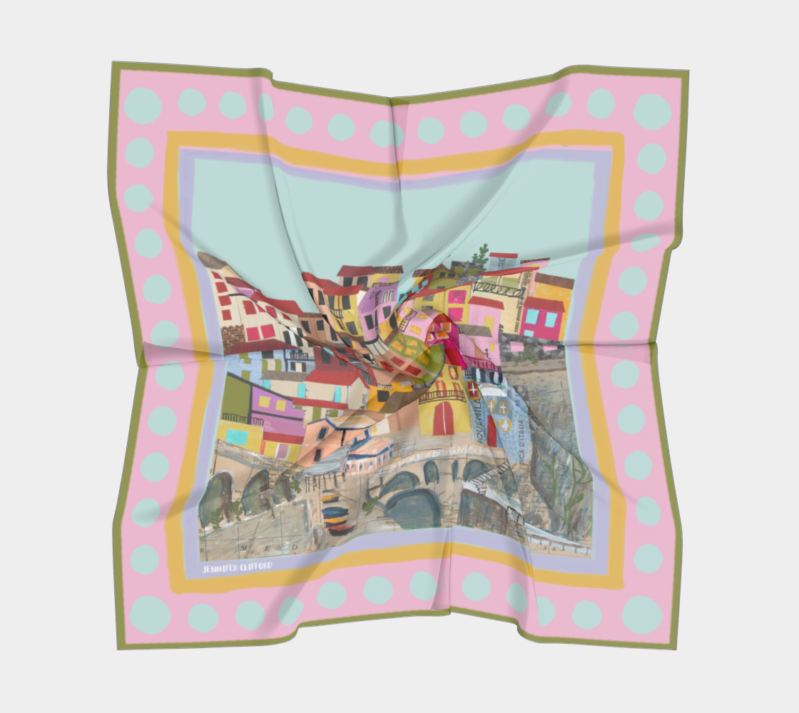 Cinque Terre Silk Scarf