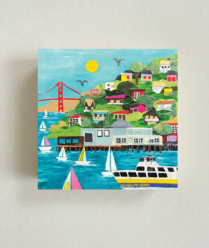 Sausalito– Wood Block or Art Print