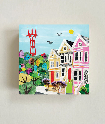 Cole Valley, San Francisco– Wood Block or Art Print