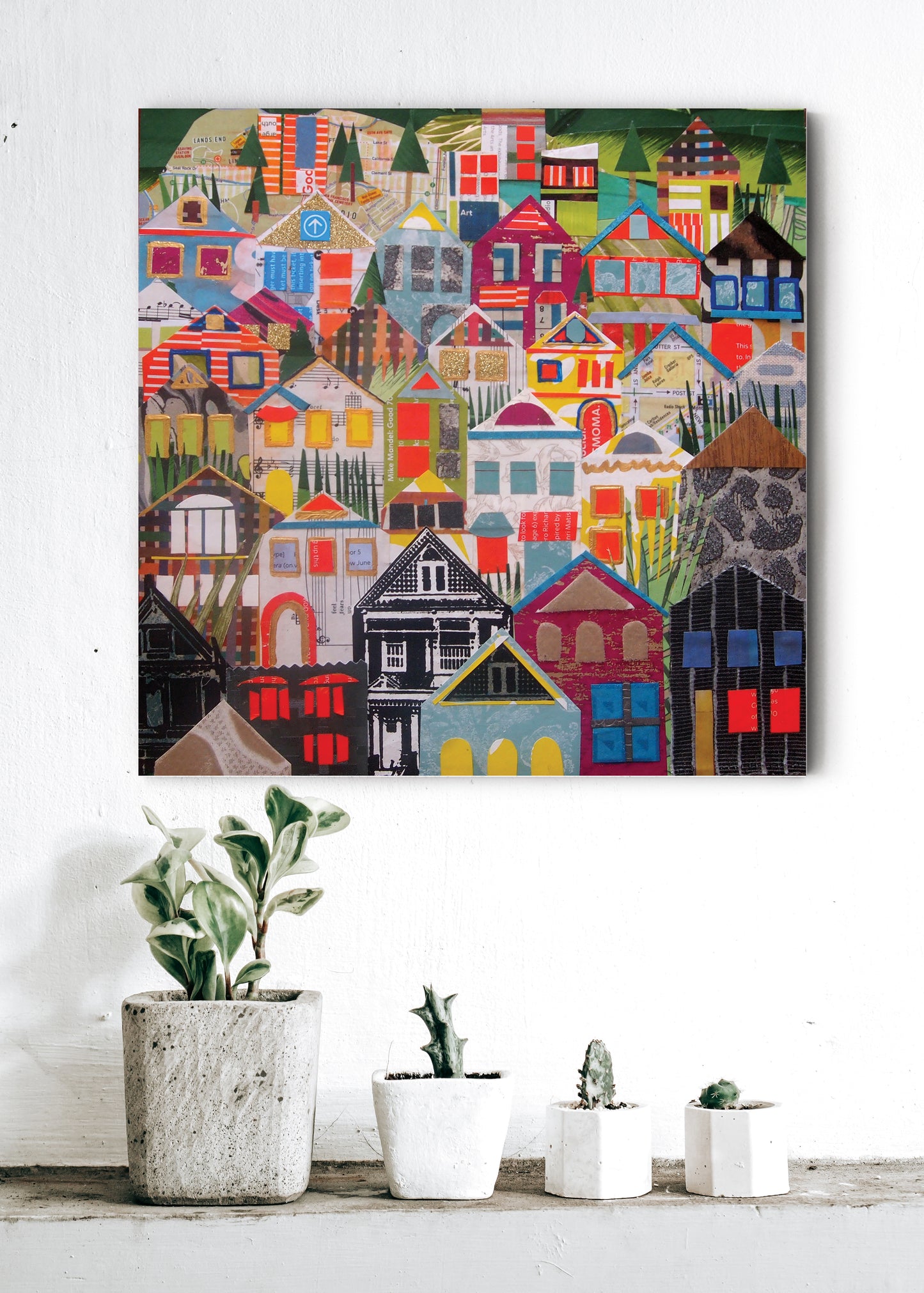 The Houses of Noe Valley– Large Scale Art Print or Canvas
