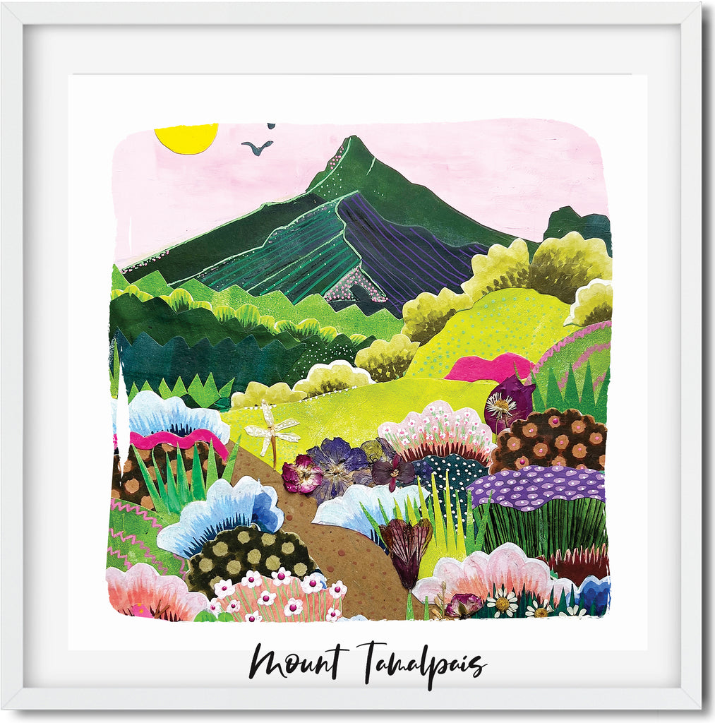 Mount Tam Collage Art Print