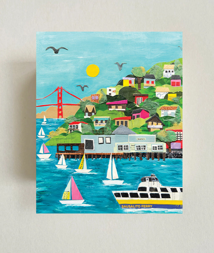 Sausalito– Wood Block or Art Print