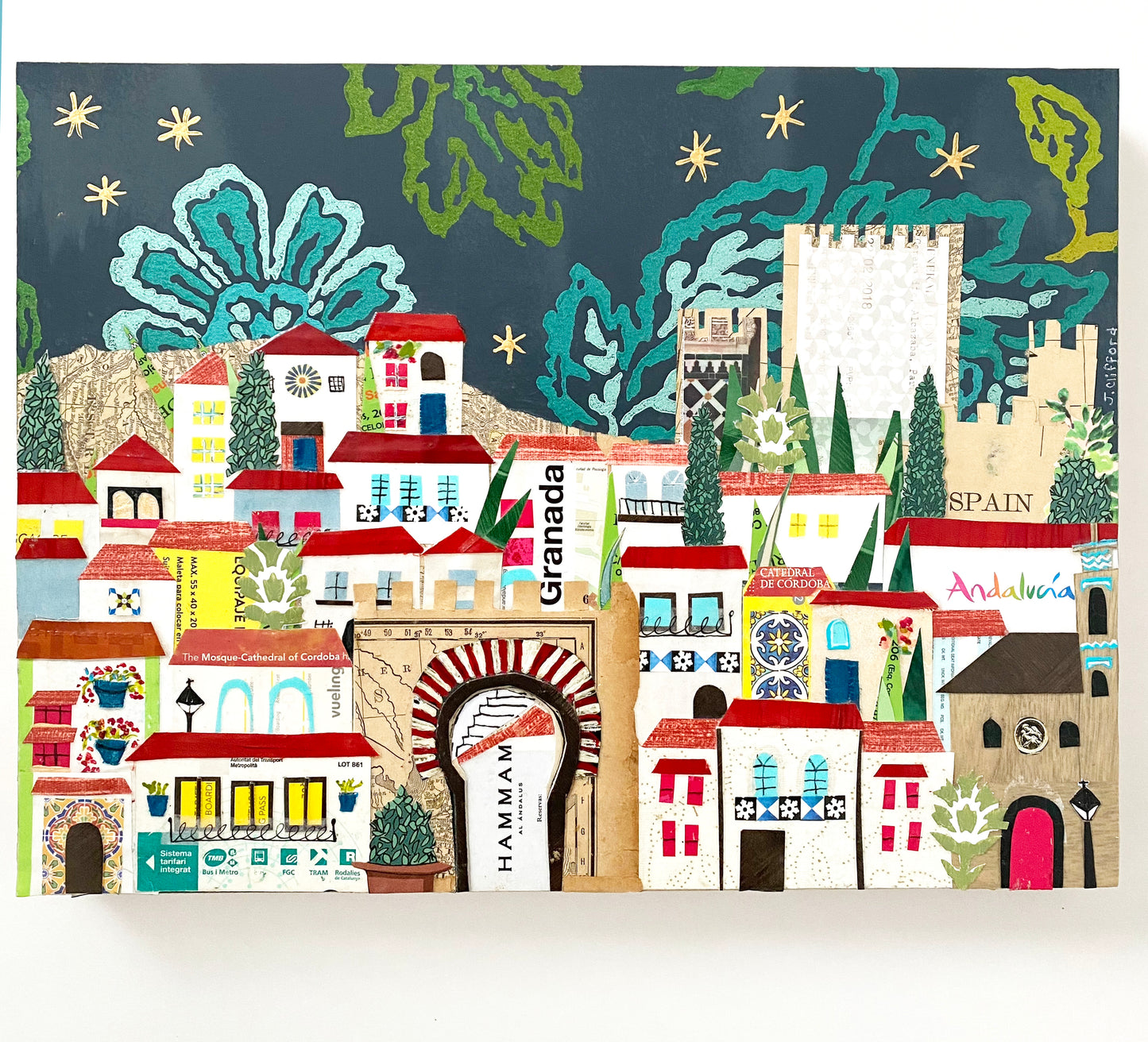 Original Artwork--GRANADA COLLAGE