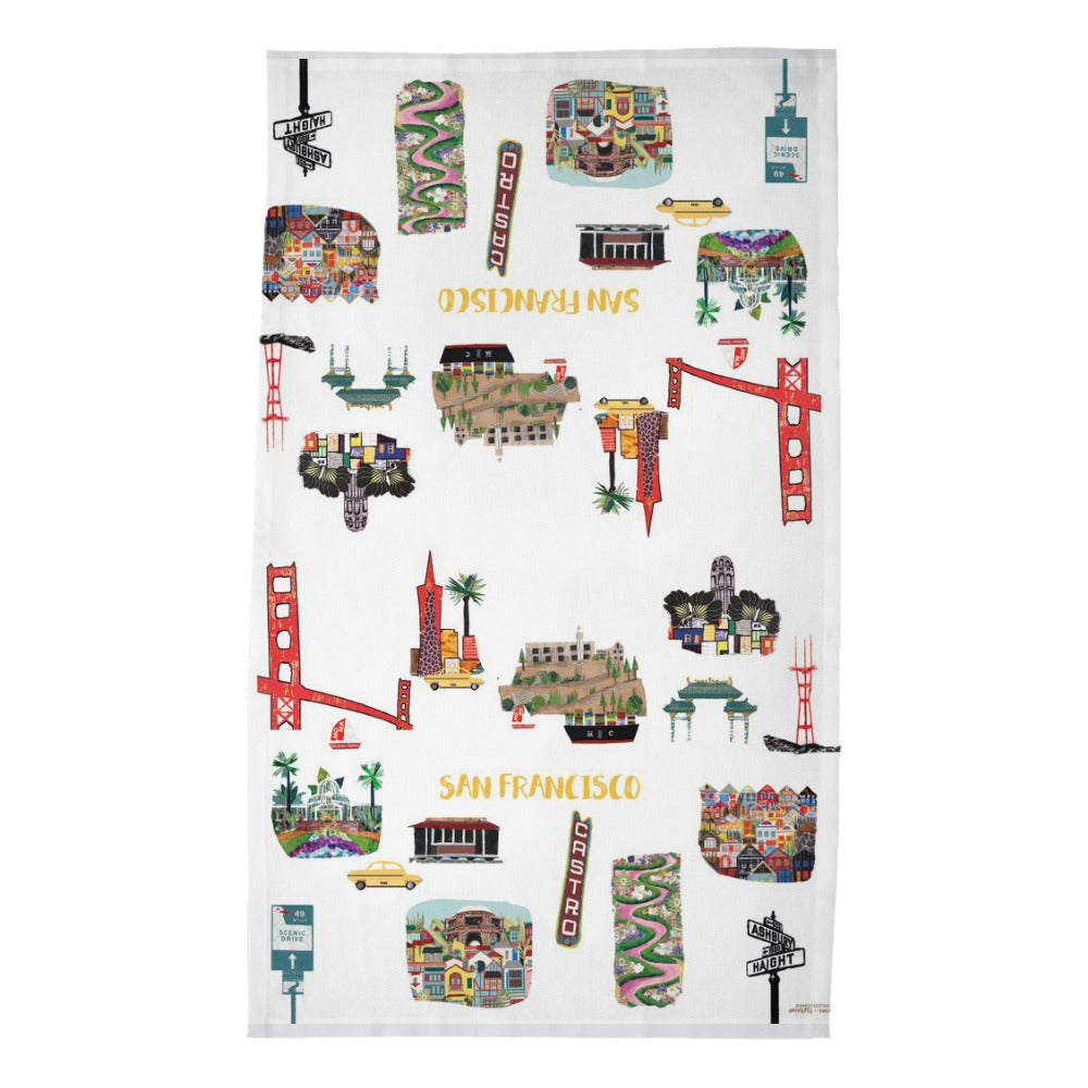 100% Cotton San Francisco Tea Towel