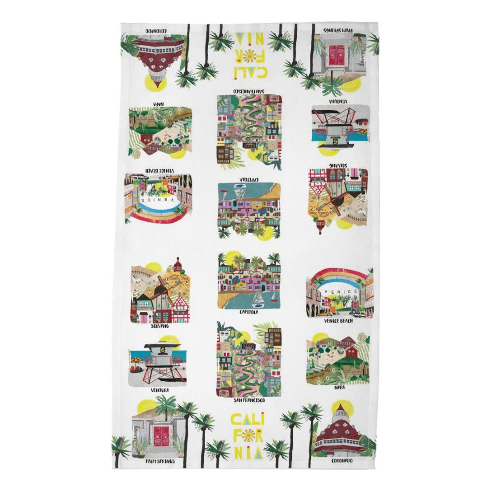 100% Cotton California Tea Towel