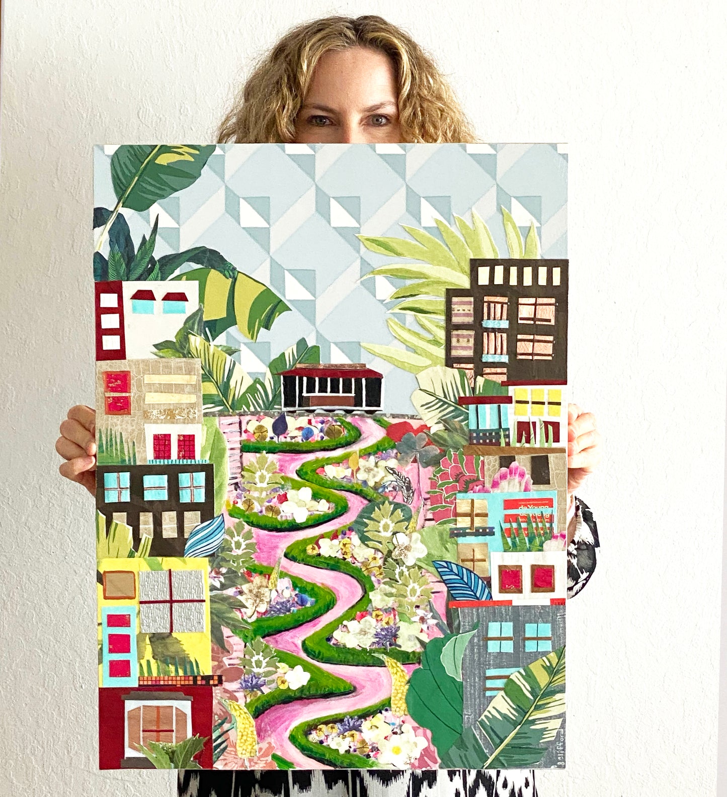 Original Artwork- LOMBARD STREET COLLAGE