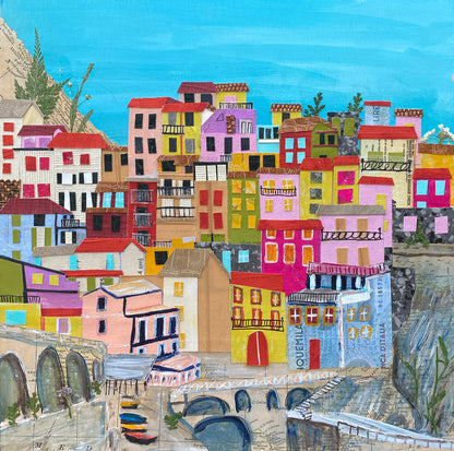 Cinque Terre Collage