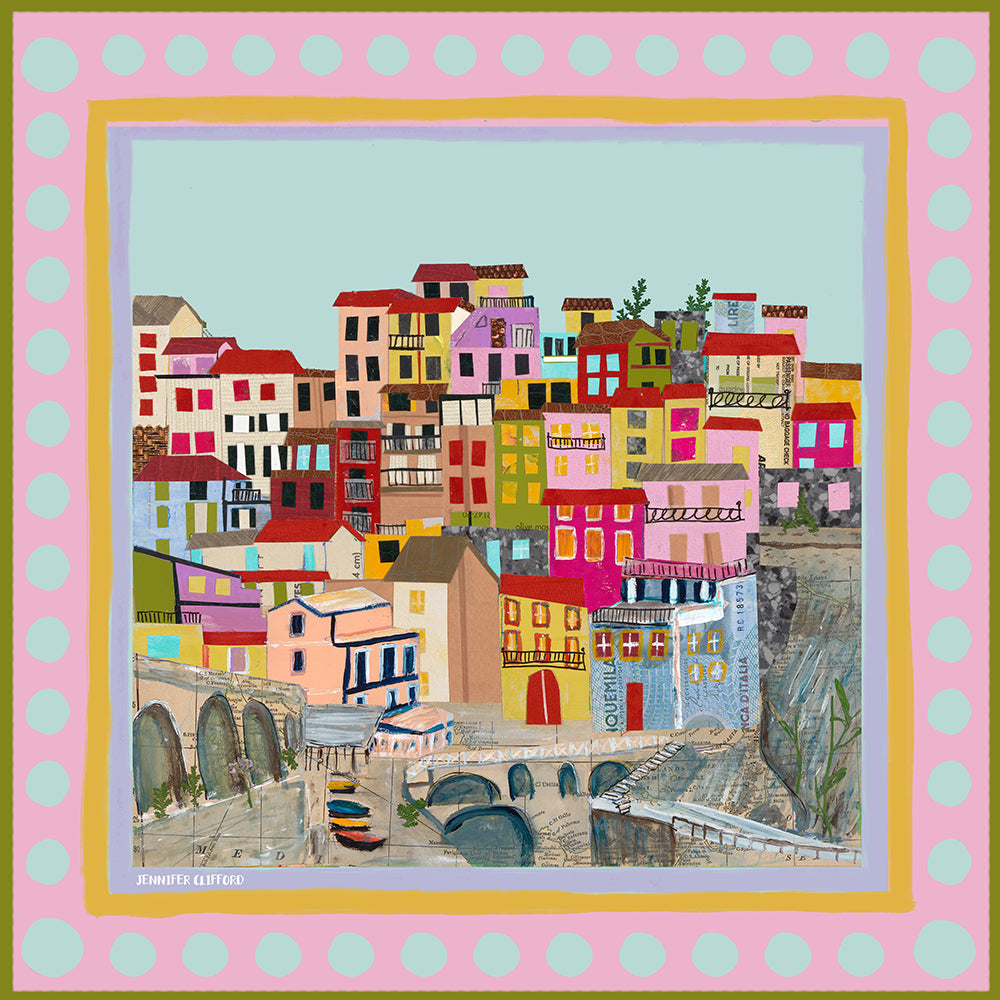 Cinque Terre Silk Scarf