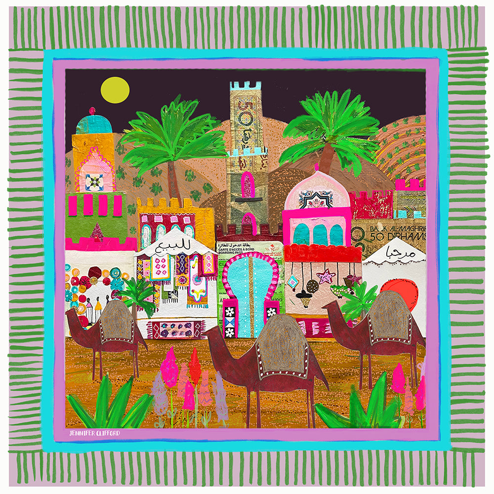 Morocco Silk Scarf