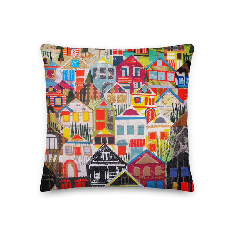 Noe Valley Houses Pillow Case